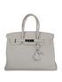 Birkin 35, &pound;7,200, Handbags, White, Leather, Front view